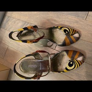 Fendi colorful classic heels